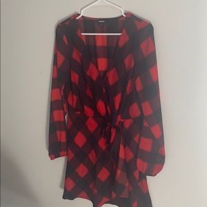 Buffalo plaid Express dress